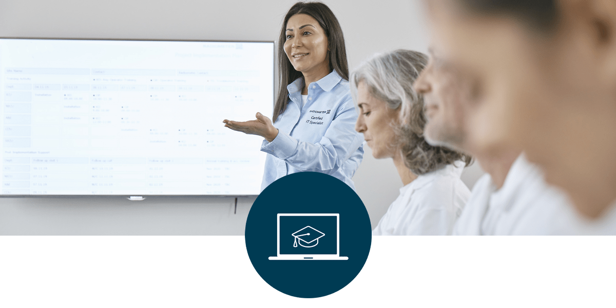 Radiometer – Apprentissage des compétences avec Connect&Care